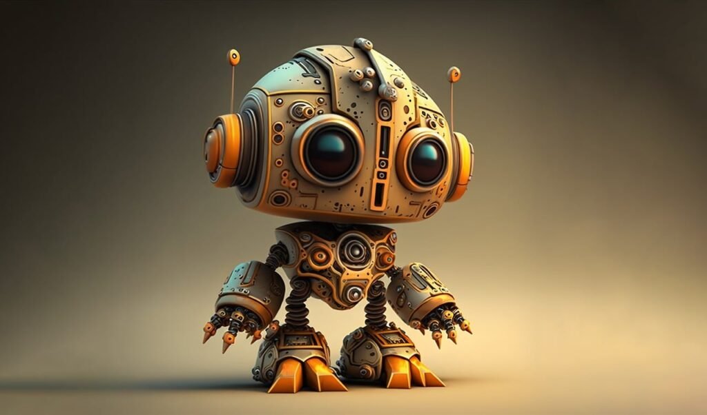 Dessin d'un robot imageant l'intelligence artificiel de Chat GPT Pus