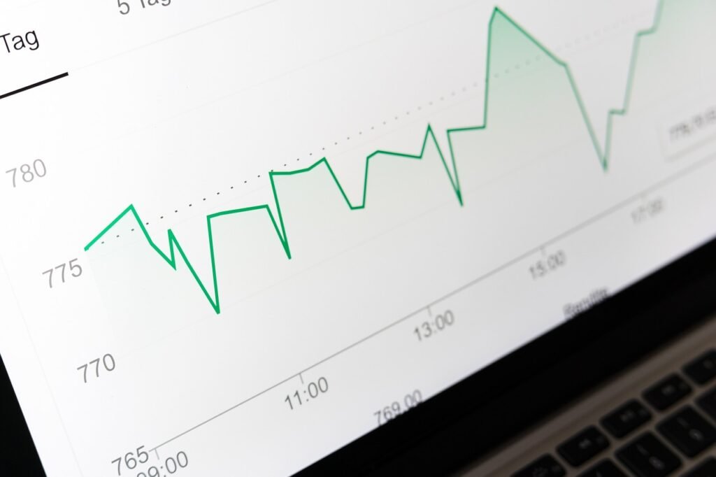Image d'une courbe symbolisant l'économie au 2ème trimestre 2023